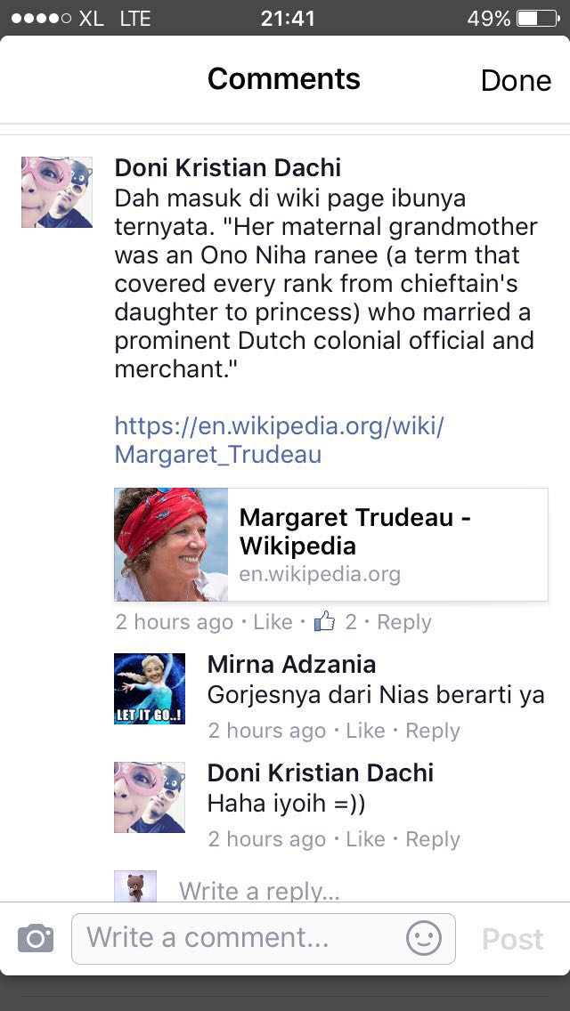 Komentar Netizen soal Trudeau (Foto: Facebook)