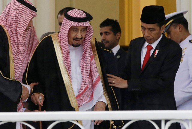 Pertemuan Jokowi dan Raja Salman di Istana Bogor. (Foto: Reuters/Achmad Ibrahim)