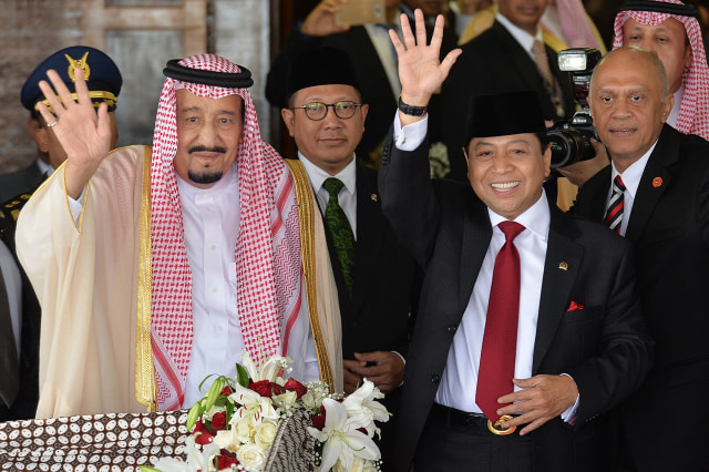 Raja Salman dan Setya Novanto. (Foto: Antara/Widodo S. Jusuf)