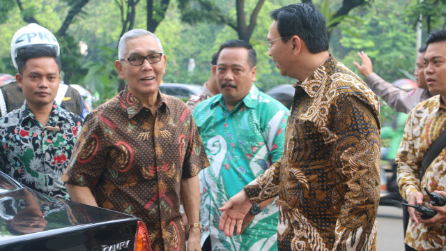 Ahok dan Try Sutrisno. (Foto: Dok. Humas Pemprov DKI Jakarta)