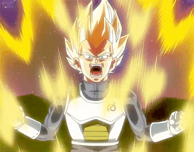Vegeta dalam mode Super Saiya. (Foto: Dragon Ball Z)