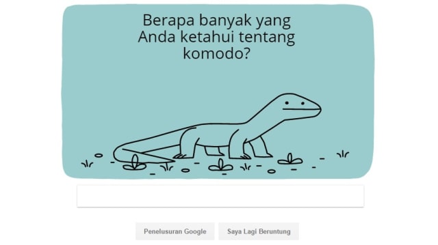 Google doodle Komodo. (Foto: Google)