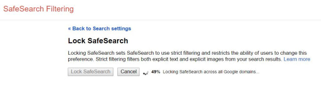 Screenshot Lock Safe Search (Foto: Alfons Tanujaya)