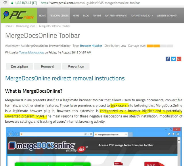 Screenshot Kiddle Merge Docs Online (Foto: Alfons Tanujaya)