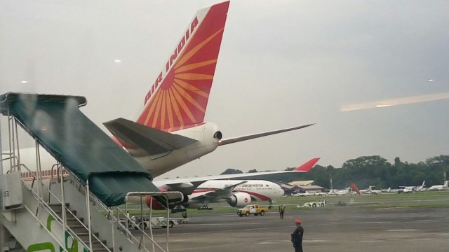 Air India di Bandara Halim Perdanakusuma. (Foto: Pembaca kumparan)
