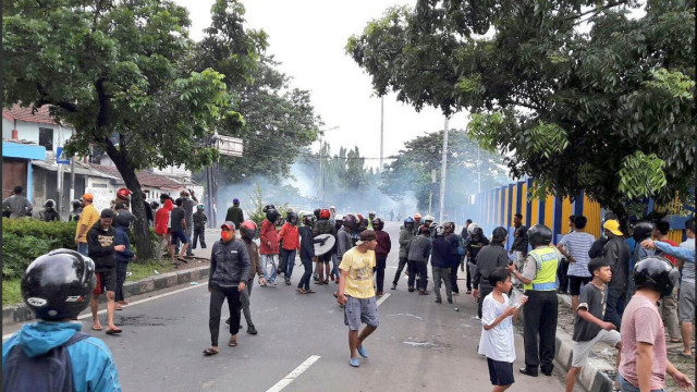 Tawuran (ilustrasi). (Foto: Twitter @TMCPoldaMetro)