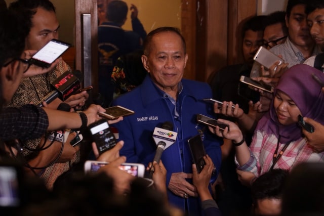Syarief Hasan, Ketua Harian Partai Demokrat. Foto: Fanny Kusumawardhani/kumparan