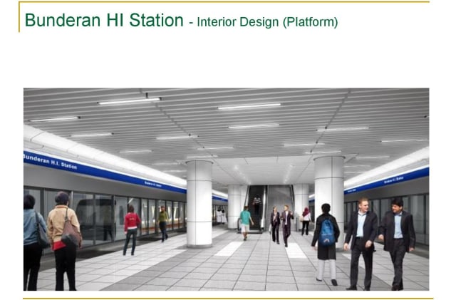 Desain interior Stasiun MRT Bundaran HI (Foto: PT. MRT Jakarta)