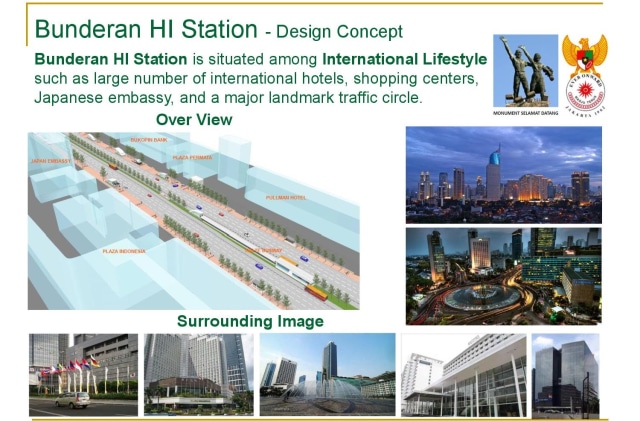 Desain Stasiun MRT Bundaran HI (Foto: PT. MRT Jakarta)