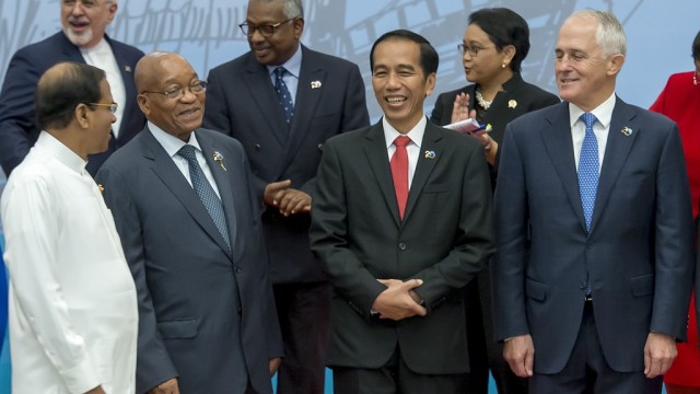 Jokowi dan Kepala Negara di IORA 2017  (Foto: Widodo S. Jusuf/Antara)
