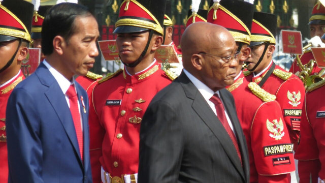 Jokowi bersama Presiden Afsel Jacob Zuma (Foto: Yudhistira Amran Saleh/kumparan )