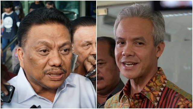 Olly Dondokambey dan Ganjar Pranowo (Foto: kumparan dan Facebook/Ganjar Pranowo)