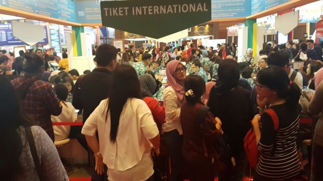 Pengunjung memadati GATF 2017. (Foto: Intan Kemala Sari/kumparan)