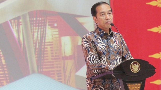 Presiden Jokowi di IFEX 2017 (Foto: Yudhistira Amran Saleh/kumparan)