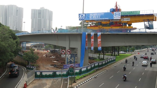 Proyek Simpang Susun Semanggi. (Foto: Yudhistira Amran Salerh/kumparan)