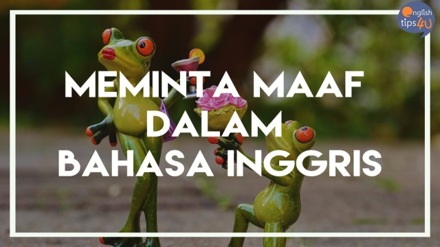 Cara meminta maaf dalam bahasa Inggris