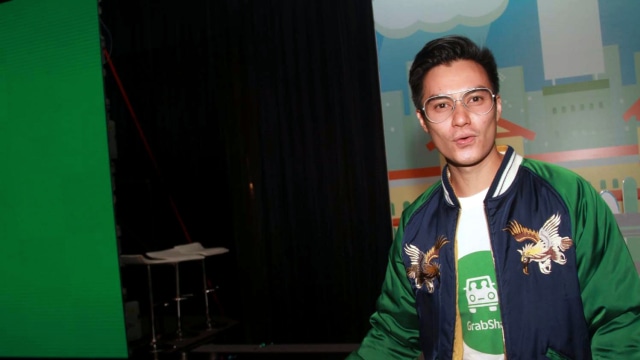 Baim Wong di acara peluncuran Grab Share (Foto: Munady)