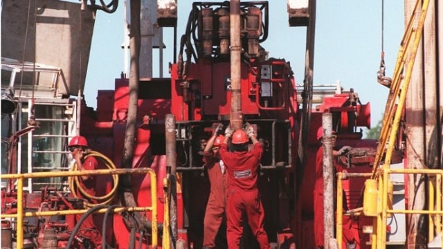 Wilayah kerja Blok Mahakam (Foto: AFP/John Macdougall)