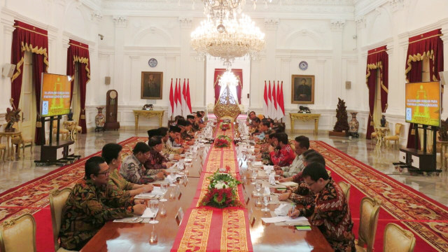 Rapat Jokowi dengan pimpinan lembaga tinggi negara (Foto: Yudhistira Amran Saleh/kumparan)