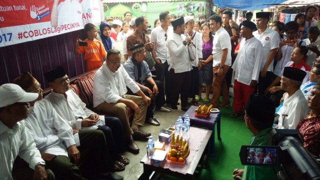 Anies kampanye di kelurahan Kapuk, Jakarta Barat. (Foto: Wandha Hidayat/kumparan)