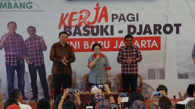 Mega hadiri kampanye Ahok-Djarot di Rumah Lembang. (Foto: Aditia Noviansyah/kumparan)