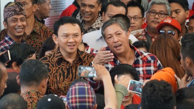 Ahok berkampanye di Rumah Lembang. (Foto: Aditia Noviansyah/kumparan)