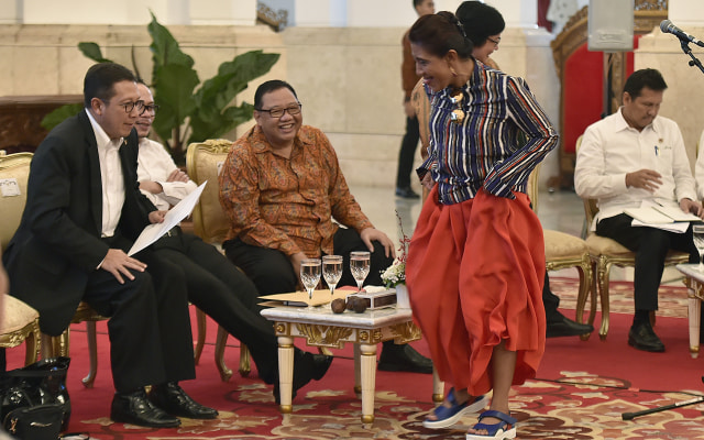 Menteri KKP Susi Pudjiastuti (Foto: Puspa Perwitasari/ANTARA)