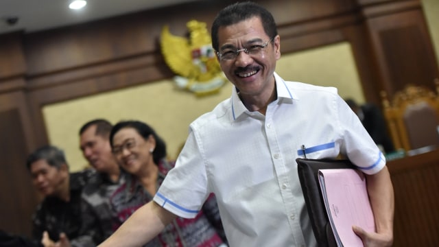 Gamawan Fauzi, saksi sidang korupsi e-KTP. (Foto: Antara/Wahyu Putro A)