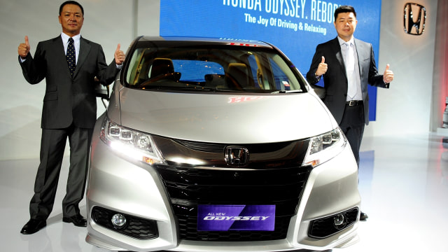Peluncuran All New Honda Odyssey. (Foto: Antara/Zarqoni Maksum)