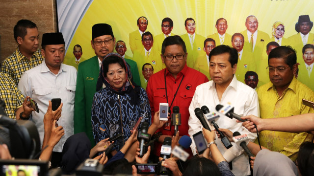 Silaturahmi partai koalisi pendukung Ahok-Djarot. (Foto: Fanny Kusumawardhani/kumparan)
