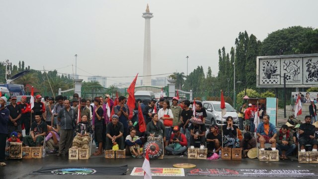 Demo Tolak Pabrik Semen di Kendeng (Foto: Aditia Noviansyah/kumparan)