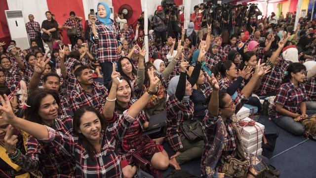 Para pendukung Ahok-Djarot. (Foto: Antara/M Agung Rajasa)