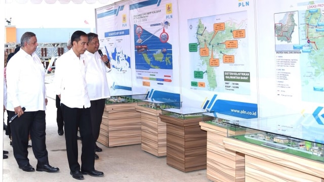 Jokowi datang ke  peresmian PLTG Kalimantan Barat. (Foto: Dok. Biro Pers Istana)