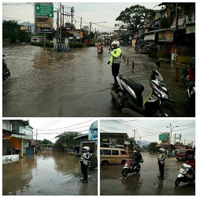 Banjir di Bandung. (Foto: Twitter/@RTMTC)