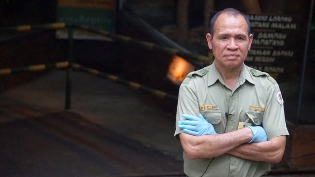 Arnolus Tunu, keeper Komodo. (Foto: Niken Nurani/kumparan)