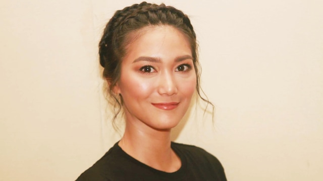 Dominique Diyose di konpers film Moon Cake Story. (Foto: Munady Widjaja/kumparan)