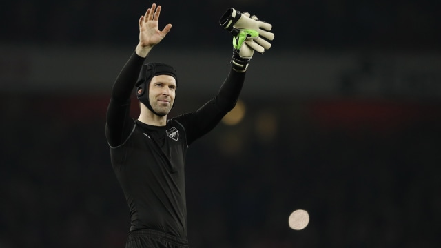 Cech penjaga gawang Arsenal. Foto: Reuters