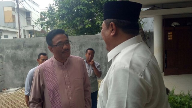 Djarot disambut Adip Syaifuddin. (Foto: Nadia Riso/kumparan)