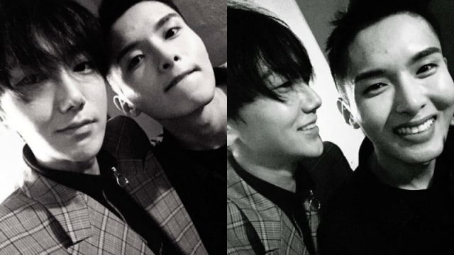Yesung dan Ryeowook, anggota Super Junior (Foto: Twitter @shfly3424)
