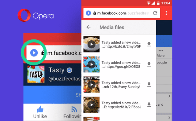 Fitur download manager di Opera Mini. (Foto: Opera)