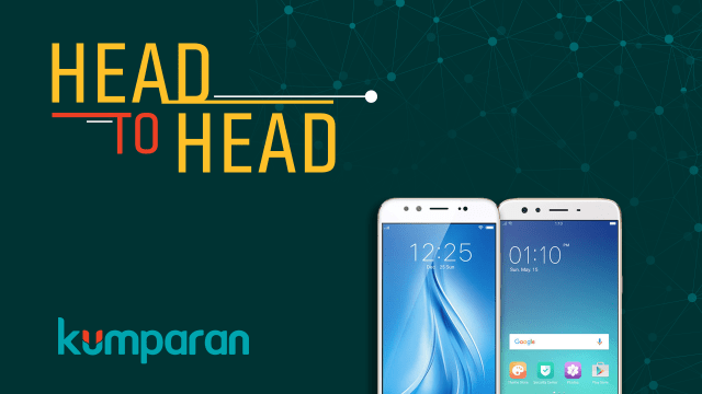 Head to Head: Vivo V5 Plus vs Oppo F3 Plus. (Foto: Mateus Situmorang/kumparan)