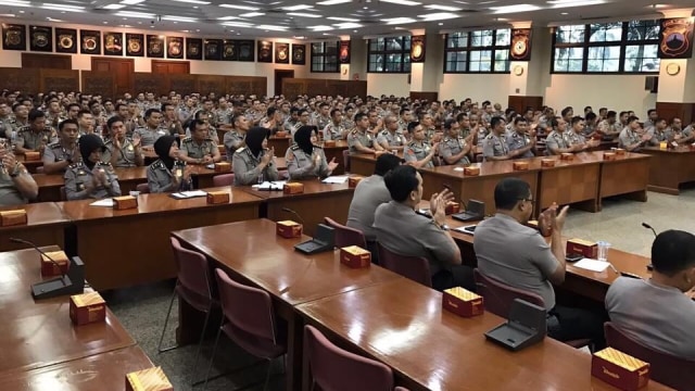 Perwira polri yang akan mengikuti Sespimmen.  (Foto: dok. SDM Polri)