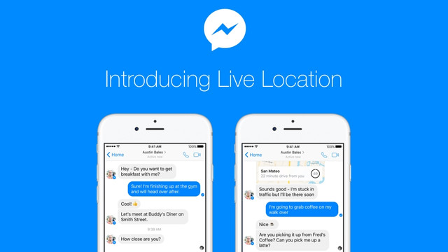 Fitur berbagi lokasi di Facebook Messenger. (Foto: Facebook)
