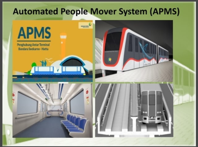 APMS Skytrain di Bandara Soekarno Hatta. (Foto: Dok. Angkasa Pura II)