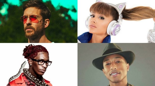 Calvin Harris, Ariana Grande, Young Thug, Pharrell (Foto: Official Facebook Page)