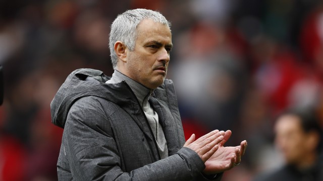 Mourinho pada laga Man Utd vs Bournemouth. (Foto: Jason Cairnduff/Reuters)