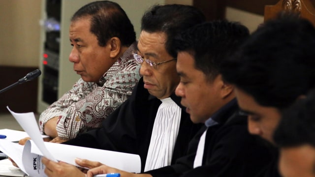 Amran H Mustari dalam persidangan tipikor. (Foto: Antara/Rivan Awal Lingga)