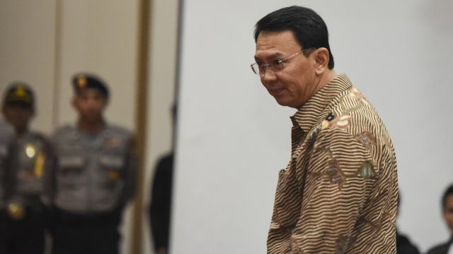Ahok dalam sidang ke-16. (Foto: Antara/Hafidz Mubarak A)