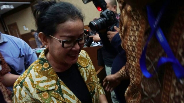 Miryam di sidang korupsi e-KTP. (Foto: Aditia Noviansyah/kumparan)