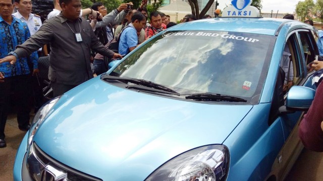 Kerja sama Gojek dan Blue Bird. (Foto: David Pratama/kumparan)